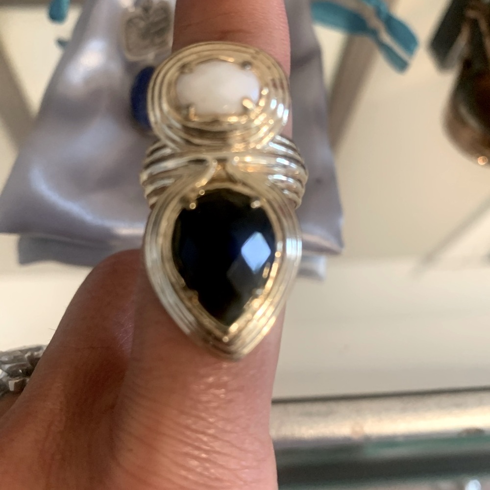 Two stone ring